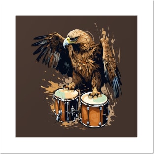 Eagle And Drum Posters and Art